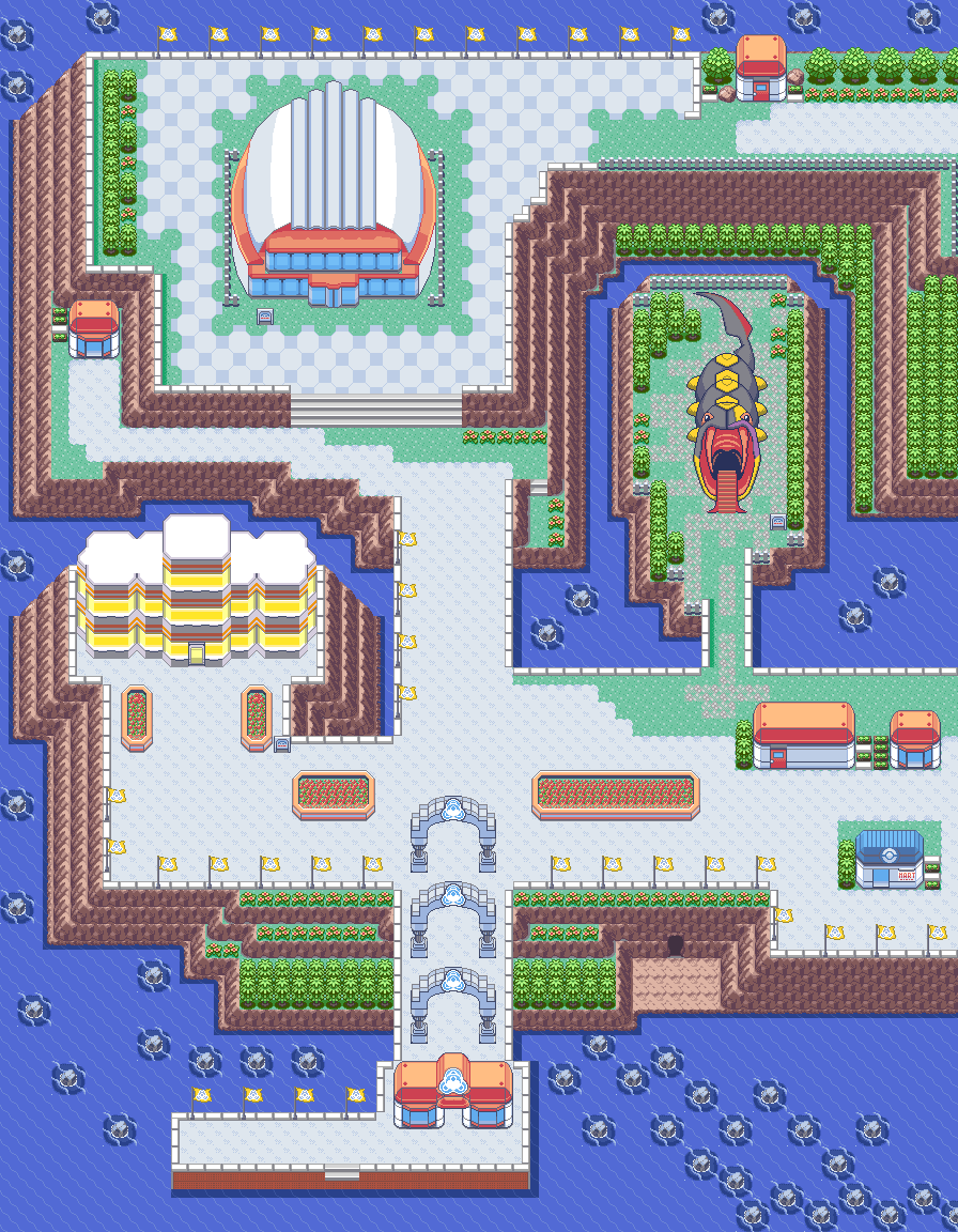 Map guide for the current location