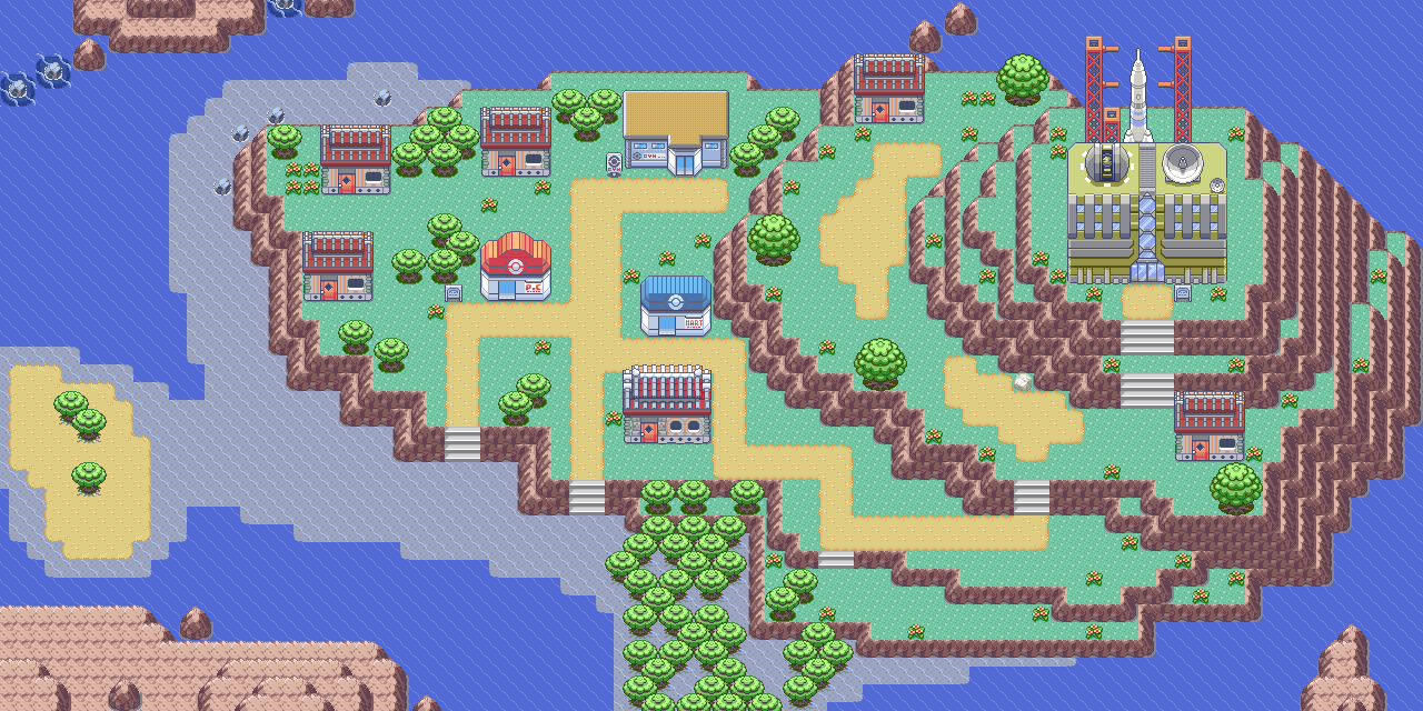 Map guide for the current location