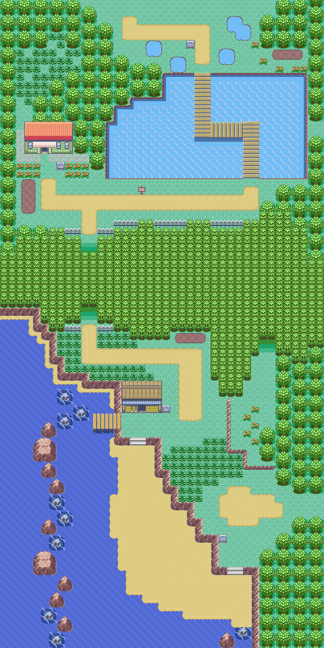 Map guide for the current location