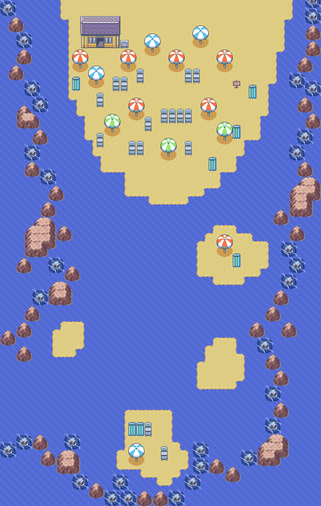 Map guide for the current location