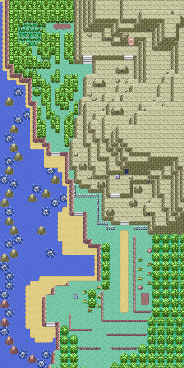 Map guide for the current location