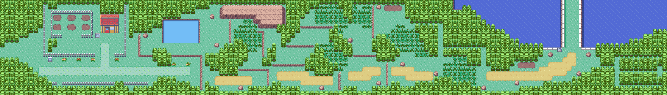 Map guide for the current location