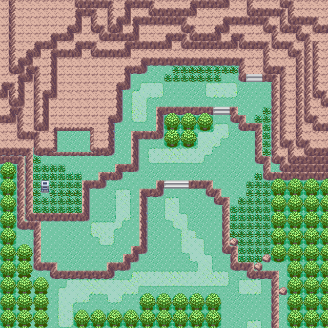 Map guide for the current location