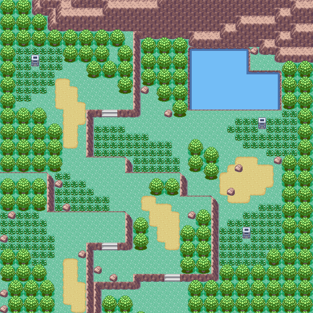 Map guide for the current location