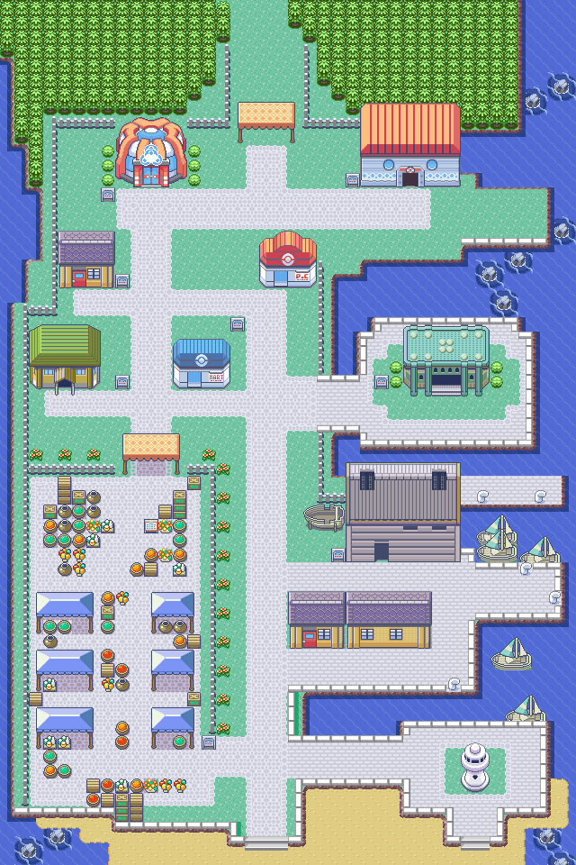 Map guide for the current location