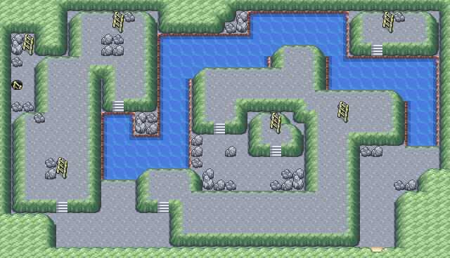 Map guide for the current location