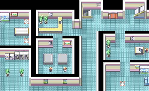 Silph Co 7F map