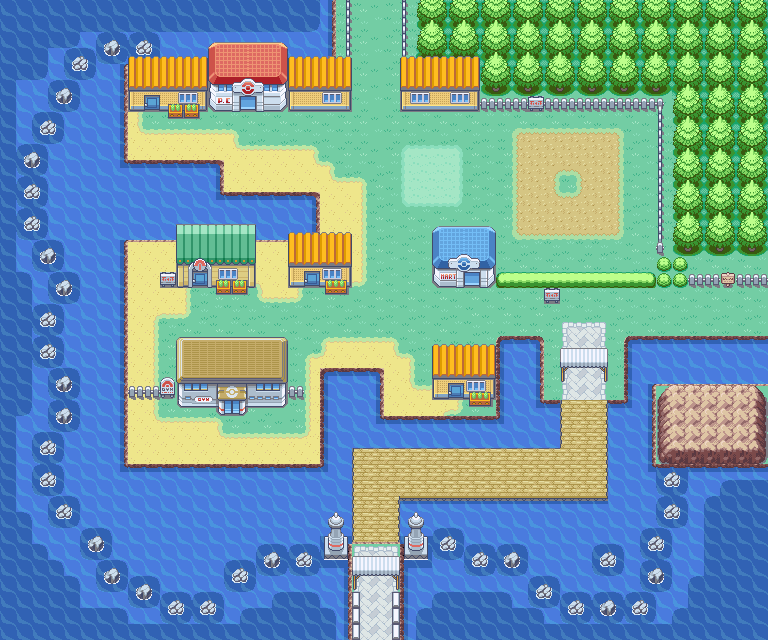 Map guide for the current location