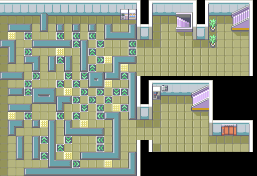 Rocket Hideout B2F map