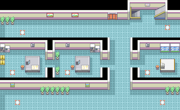 Silph Co 3F map