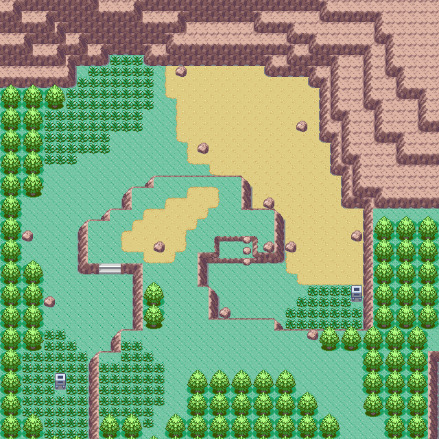 Map guide for the current location