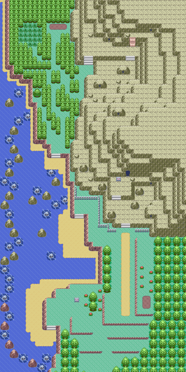 Map guide for the current location