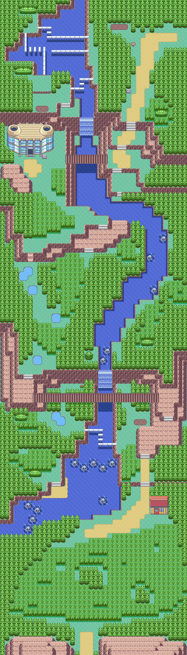 Map guide for the current location