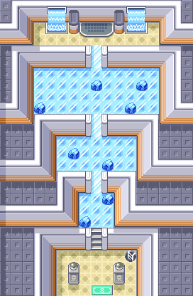 Sootopolis City Gym 1F map